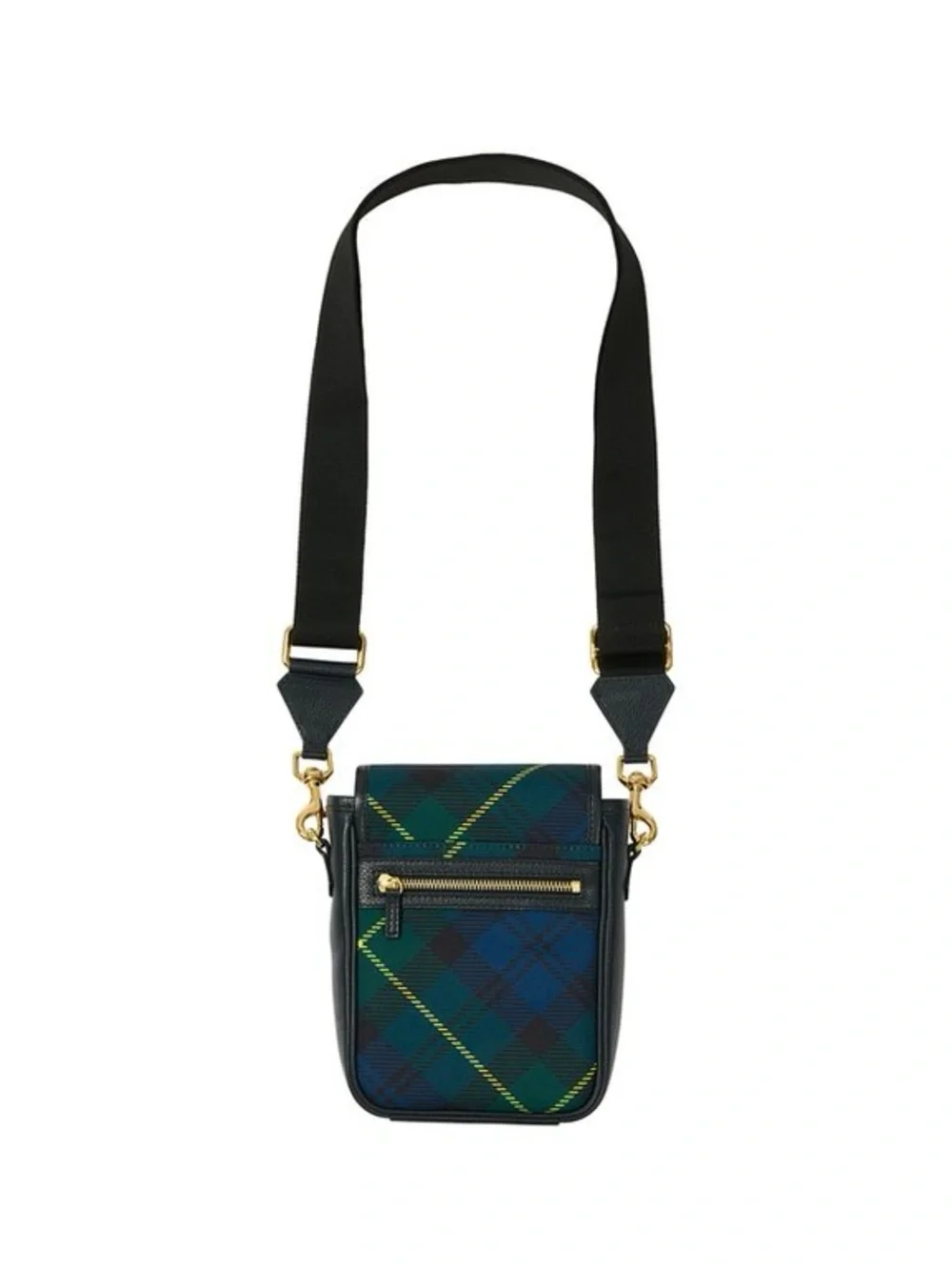 Palace P-Lux Shot Bag ‘Black Watch’ Canvas Tartan Men's FW25 Logo Travel Bag